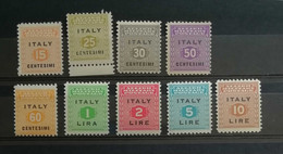 Occupazione Anglo-Americana Sicilia 1943 S.1 Serie Completa 9 Valori ** - Occ. Anglo-américaine: Sicile