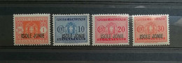 Isole Jonie 1941 Segnatasse S.2 Serie Completa 4 Valori ** - Ionische Inseln