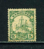 CAROLINE ISLANDS  -  1901-10 Yacht Definitive 5pf Used As Scan - Islas Carolinas