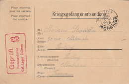 Carte En FM Du Camp De Prisonniers De Dülmen Vers Pontivy (Correspondance De Joseph Leclanché De Moréac) 1916 - Guerre De 1914-18