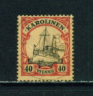 CAROLINE ISLANDS  -  1901-10 Yacht Definitive 40pf Used As Scan - Islas Carolinas