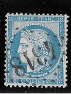 TIMBRE N°60 (1)19 D3  ; GC  4318 ; VOITEUR ; JURA - 1871-1875 Ceres