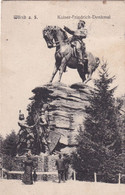 A5578- Kaiser Friedrich Denkmal, Monument Of King Friedrich, 1913 Deutschland Germany, Deutsches Reich Stamp Postcard - Woerth