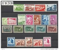 BULGARIA - 1939 - Comp ** - Yv.329/344 + EX 16/20 ** MNH - Full Years