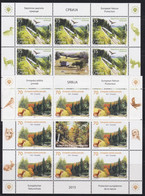 323.Serbia 2015 Nature Protection ERROR No Control Number On The Sheet Of 70din. MNH Michel 608/09 - Ongetande, Proeven & Plaatfouten