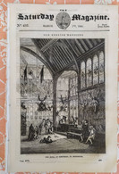 THE SATURDAY MAGAZINE 493 -  7 MARCH 1840. OLD MANSIONS. THE HALL, AT OCKWELLS, IN BERKSHIRE - Autres & Non Classés