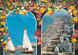 CARTOLINA  MILAMO MARITTIMA,EMILIA ROMAGNA,SPIAGGIA,MARE,BARCHE A VELA,LUNGOMARE,ESTATE,VACANZA,NON VIAGGIATA - Ravenna