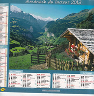 Almanach Du Facteur, Calendrier De La Poste, 2013, Côte D'Or, Palombaggia Corse, Arcipelago   Italie - Grand Format : 2001-...