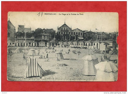 * PONTAILLAC-La Plage Et La Falaise De Vaux("BAINS CHAUDS"...à Gauche)-1912 - Pont-l'Abbé-d'Arnoult