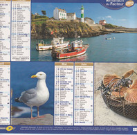 Almanach Du Facteur, Calendrier De La Poste, 2013, Côte D'Or, 6 Vues De Bretagne: St Jacques, Port, Coiffe, Crêpes ... - Grand Format : 2001-...