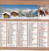 Almanach Du Facteur, Calendrier De La Poste, 2013, Côte D'Or, Vallée De Chamonix (74), Ploumanach (22), Chatons, Chevaux - Grand Format : 2001-...