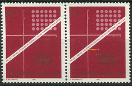 577.YUGOSLAVIA 1981 World Intellectual Property Organization Conference ERROR (white Circle-right Stamp) MNH - Ongetande, Proeven & Plaatfouten