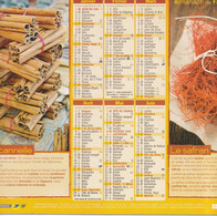 Almanach Du Facteur, Calendrier De La Poste, 2013, Côte D'Or, Ingrédients De Cuisine: Curcuma, Cannelle, Anis Et Safran - Grand Format : 2001-...