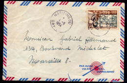 AOF AFRICA OCCIDENTALE AFRIQUE FRANCAISE DAHOMEY NATITINGOU AEROGRAMME AEROGRAM LETTRE LETTER 6 6 1954 COVER  PAR AVION - Briefe U. Dokumente