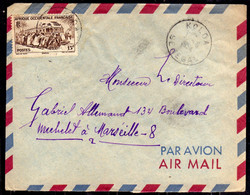 AOF AFRICA OCCIDENTALE AFRIQUE FRANCAISE SENEGAL KOLDA AEROGRAMME AEROGRAM LETTRE LETTER 1 6 1954 COVER  PAR AVION - Lettres & Documents