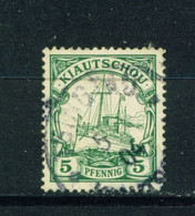 KIAOCHOW  -  1901 Yacht Definitive 5pf Used As Scan - Karolinen