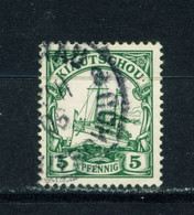 KIAOCHOW  -  1901 Yacht Definitive 5pf Used As Scan - Karolinen