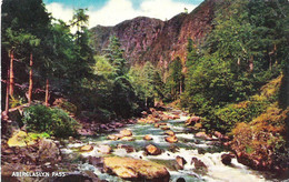 ABERGLASLYN PASS, GWYNEDD, WALES. Circa 1961 USED POSTCARD Qq1 - Caernarvonshire