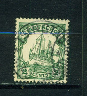 KIAOCHOW  -  1905 Yacht Definitive 2c Used As Scan - Isole Caroline