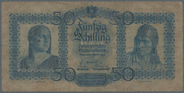 Austria / Österreich: 50 Schilling 1929 P. 96, Stronger Used, Strong Center Fold, Softness In Paper, - Austria