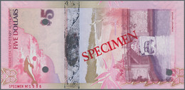 Bermuda: Bermuda Monetary Authority, Pair With 2 Dollars 2009 SPECIMEN (P.57as, UNC) And 5 Dollars 2 - Bermudas