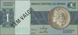 Brazil / Brasilien: Banco Central Do Brasil 1 Cruzeiro ND(1970-72) SPECIMEN, P.191s With Black Seria - Brazil