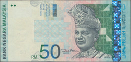 Malaysia: Bank Negara Malaysia 50 Ringgit ND(1998-2001), Signature: Zeti Aziz, P.43d, Error – Print - Malaysia