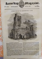 THE SATURDAY MAGAZINE 513 - JUNE 1840. SARACENIC ARCHITECTURE. DUNSTABLE, MUEZZIN. ST. PAUL - Altri & Non Classificati