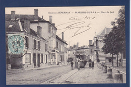 CPA [51] Marne > Mareuil-sur-Ay Tramway Publicité Absinthe Circulé - Mareuil-sur-Ay