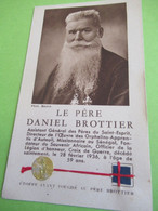 Image Pieuse Ancienne/Le Pére Daniet Brottier/Etoffe Ayant Touché/Cardinal Verdier Archevêque De Paris/1938   IMPI106a - Religion &  Esoterik