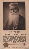 Image Pieuse Ancienne/Le Pére Daniet Brottier/Etoffe Ayant Touché/Cardinal Verdier Archevêque De Paris/1938   IMP106bis - Religion &  Esoterik