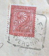 DOLCE' * (VERONA) * 20 MAG 1896 Collettoria Quadrata Su CENT.2 - LETTERA COMPLETA DI TESTO PER MARANO - - Autres & Non Classés