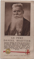 Image Pieuse Ancienne/Le Pére Daniel Brottier/Etoffe Ayant Touché/Cardinal Verdier Archevêque De Paris/1938   IMP106ter - Religion & Esotericism