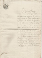 Jugement 1888 Et Réglement De Dette, Juge De Paix Du Canton De VOUILLE , Vienne , Latillé Frais Fr 2.35e - Zonder Classificatie