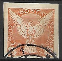 TCHECOSLOVAQUIE    -   Timbres Pour Journaux  -   1919  .  Y&T N° 7 Oblitéré.   Aigle - Newspaper Stamps