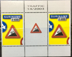 SURINAME 2004 MNH STAMP ON TRAFFIC SIGNAL WITH TAB - Surinam