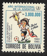 Bolivia - 1985 Youth Year 3 Million B Stamp MNH - Bolivia