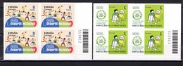 ESPAÑA 2021  ** MNH ED. 5485/5486 VALORES CIVICOS. DEPORTE INCLUSIVO Y POBREZA INFANTIL. BL.4 - Neufs