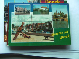 Nederland Holland Pays Bas Sneek Stad Met Verroest Anker - Sneek