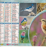 Almanach Du Facteur, Calendrier De La Poste, 2011, Côte D'Or, Oiseaux: Pie-Grièche, Martin-Pêcheur, Geai Bleu, Mésange . - Grand Format : 2001-...