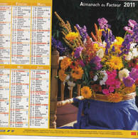 Almanach Du Facteur, Calendrier De La Poste, 2011, Côte D'Or, JOLIS BOUQUETS DE FLEURS - Grand Format : 2001-...