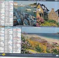 Almanach Du Facteur, Calendrier De La Poste, 2011, Côte D'Or, BORDS De MER: Etretat, Sauzon, Perros-Guirec, Erquy, Trouv - Grand Format : 2001-...