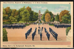 434b * ANNAPOLIS * U.S.NAVAL ACADEMY * NOON FORMATION * REGIMENT OF MIDSHIPMEN **!! - Annapolis – Naval Academy