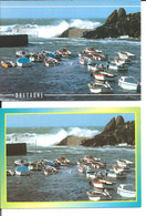 2 CARTES - N°V550 - PORS POULHAN En PLOUHINEC > Déferlante Sur La Digue - Archive YCA Caoudal - Plouhinec