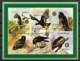GUINEA - BISSAU 2001 Eagles, ROTARY MNH IMPER - Eagles & Birds Of Prey