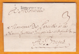 1760 - Marque Postale BRUXELLES Sur Lettre Pliée Avec Correspondance Familiale En Français Vers Bruges - 1714-1794 (Pays-Bas Autrichiens)