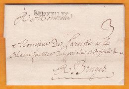 1760 - Marque Postale BRUXELLES Sur Lettre Pliée Avec Correspondance Familiale En Français Vers Bruges - 1714-1794 (Oostenrijkse Nederlanden)