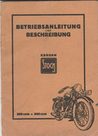 Stock Kardan Betriebsanleitung Moto Entretien Notice Graissage Motorrad Motorcycle - Reparaturanleitungen