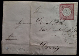 1111 GERMANY DEUTSCHLAND ALEMANIA 1874 TO DANZING - Storia Postale