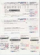 Alt1153 Air France Airways Billets Avion Ticket Biglietto Aereo Carta Imbarco Boarding Pass Turin Paris Miami - World